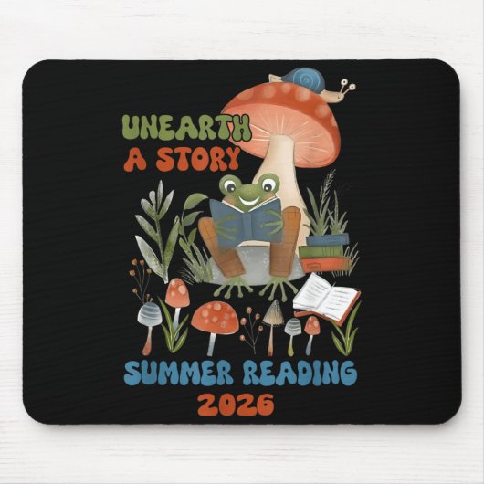 Entdecke eine Geschichte Sommerleseprogramm 2026 F Mousepad (Vorne)