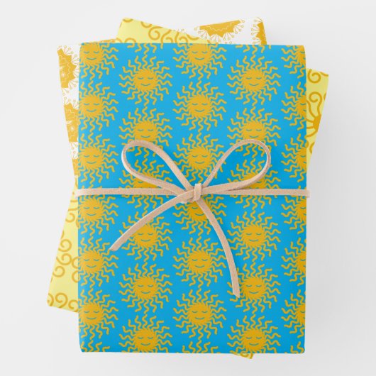 Entdecke hier das Sunshine Gift Wrap Set Geschenkpapier Set (Beispiel)