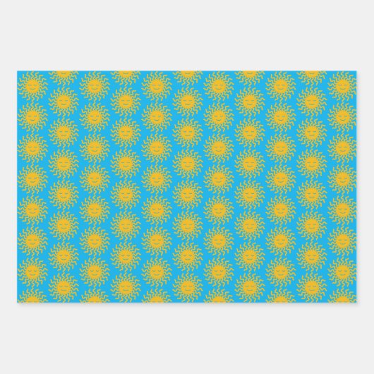 Entdecke hier das Sunshine Gift Wrap Set Geschenkpapier Set (Vorderseite)