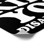 Entdecke mich Funny Poster blass (Ecke)