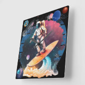 Entdecken des Universums Quadratische Wanduhr (Winkel)