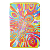 Entdecken eines lebendigen, farbenfrohen Musters Badematte (Vorderseite Vertikal)