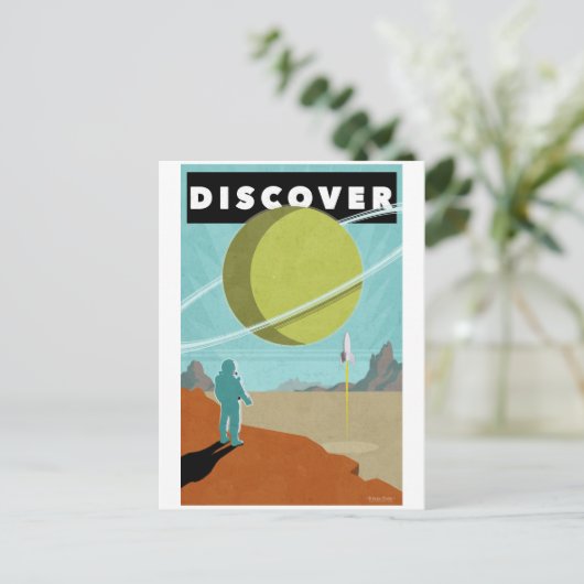 entdecken postkarte (Stehend Vorderseite)