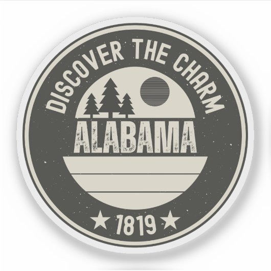 Entdecken Sie Alabama - Designs für jede Lover Aufkleber (Vorderseite)