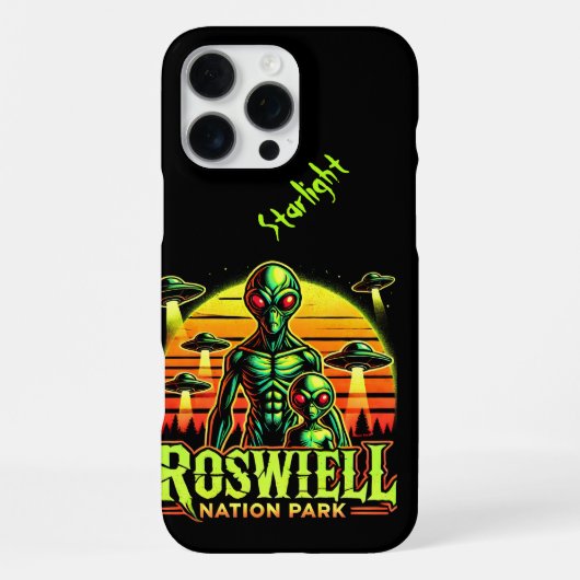 Entdecken Sie Alien Lore in Roswell! iPhone Hülle (Rückseite)