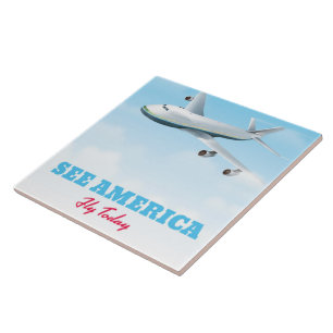 Entdecken Sie Amerika - Fliegen Sie heute! Fliese