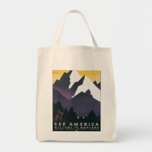 Entdecken Sie Amerika ~ Willkommen in Montana Tragetasche