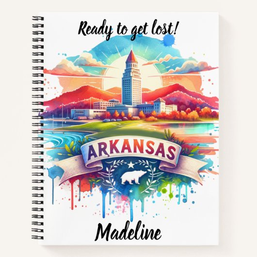 Entdecken Sie Arkansas' Charme bei Sonnenuntergang Notizblock (Vorderseite)