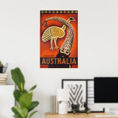 Entdecken Sie Australien Vintage-Reiseplakat - ger Poster (Heimbüro)