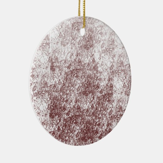 Entdecken Sie Burgunder und Weiße Muster für Zuhau Keramik Ornament (Rechts)