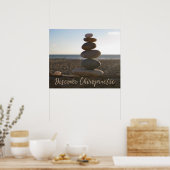 Entdecken Sie Chiropraktische ausgewogene Felsen Poster (Küche)