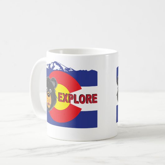 Entdecken Sie Colorado Kaffeetasse (Vorderseite Links)