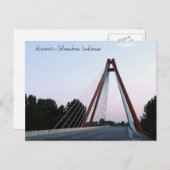 Entdecken Sie Columbus Indiana Second St Bridge Postkarte (Vorne/Hinten)