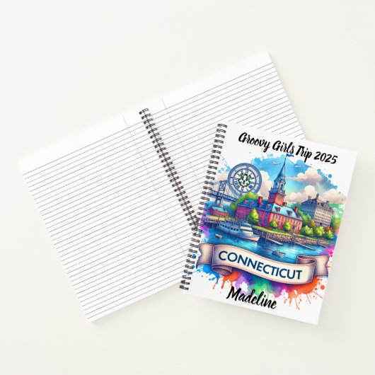 Entdecken Sie Connecticuts landschaftliches Ufer Notizblock (Innenseite)
