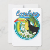 Entdecken Sie das Aruba-Reiselogo (Vorderseite)