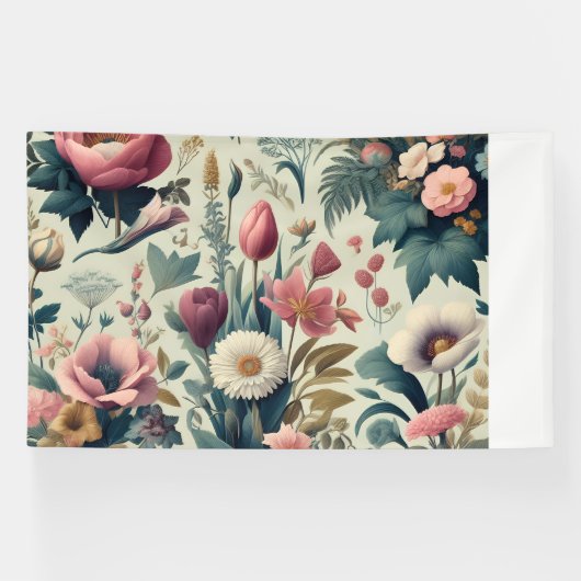 Entdecken Sie das Atemberaubende botanische Muster Banner (Horizontal)