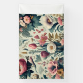 Entdecken Sie das Atemberaubende botanische Muster Banner (Vertikal)