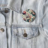 Entdecken Sie das Atemberaubende botanische Muster Button (Beispiel)