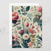 Entdecken Sie das Atemberaubende botanische Muster Einladung (Vorne/Hinten)