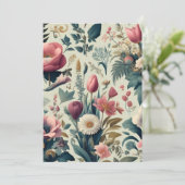 Entdecken Sie das Atemberaubende botanische Muster Einladung (Stehend Vorderseite)