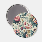 Entdecken Sie das Atemberaubende botanische Muster Magnet (Vorderseite/Rückseite)