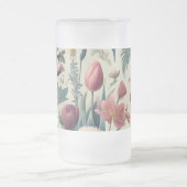 Entdecken Sie das Atemberaubende botanische Muster Mattglas Bierglas (Mittel)