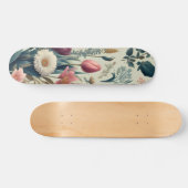 Entdecken Sie das Atemberaubende botanische Muster Skateboard (Horizontal)