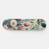 Entdecken Sie das Atemberaubende botanische Muster Skateboard (Horizontal)
