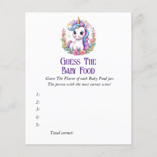 Entdecken Sie das Baby Food Baby Shower Game