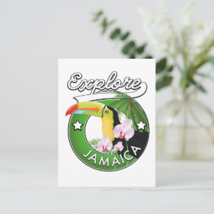 Entdecken Sie das Bahamas-Logo Postkarte