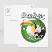 Entdecken Sie das Bahamas-Logo Postkarte (Vorne/Hinten)