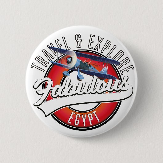 Entdecken Sie das fabelhafte ägyptische Logo. Button (Vorderseite)