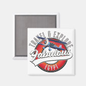 Entdecken Sie das fabelhafte ägyptische Logo. Magnet (Vorderseite/Rückseite)