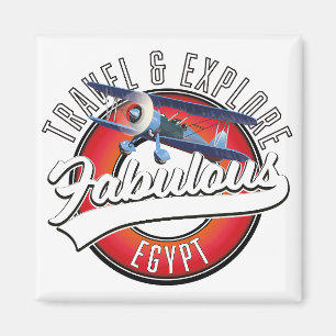 Entdecken Sie das fabelhafte ägyptische Logo. Magnet