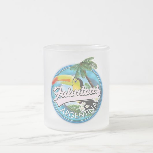 Entdecken Sie das fabelhafte Argentinien Logo Post Mattglastasse (Mittel)