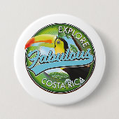 Entdecken Sie das fabelhafte Costa rica Logo Button (Vorderseite)