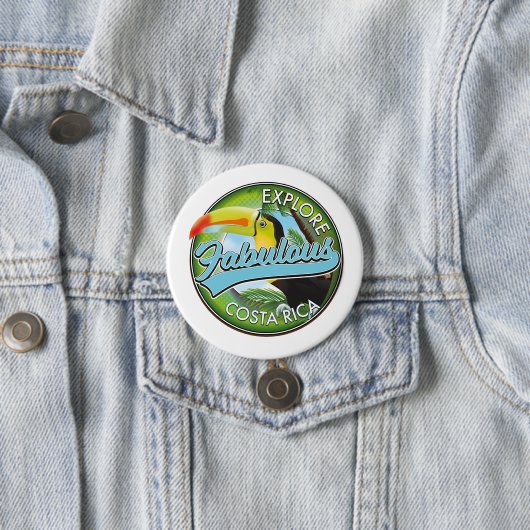Entdecken Sie das fabelhafte Costa rica Logo Button (Beispiel)