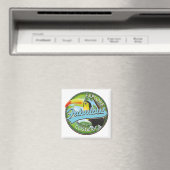 Entdecken Sie das fabelhafte Costa rica Logo Magnet (In Situ (Geschirrspüler))