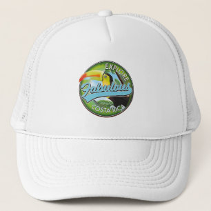 Entdecken Sie das fabelhafte Costa rica Logo Truckerkappe