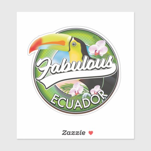 Entdecken Sie das fabelhafte Ecuador Logo Aufkleber (Blatt)
