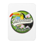 Entdecken Sie das fabelhafte Ecuador Logo Magnet (Vertikal)