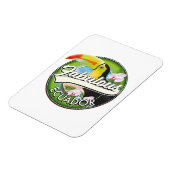 Entdecken Sie das fabelhafte Ecuador Logo Magnet (Linke Seite)