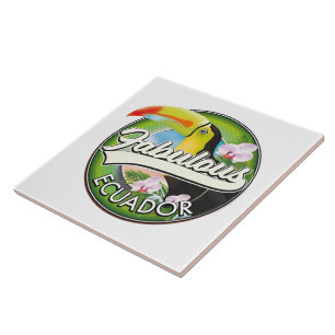 Entdecken Sie das fabelhafte Ecuador Logo Magnet Fliese