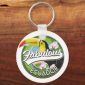 Entdecken Sie das fabelhafte Ecuador Logo Schlüsselanhänger (Vorderseite)