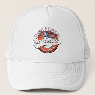 Entdecken Sie das fabelhafte Logo der Falkland Isl Truckerkappe