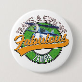 Entdecken Sie das fabelhafte Zambia Button (Vorderseite)
