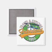 Entdecken Sie das fabelhafte Zambia Magnet (Vorderseite/Rückseite)