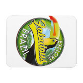 Entdecken Sie das fabulous Brazil Logo Magnet (Horizontal)