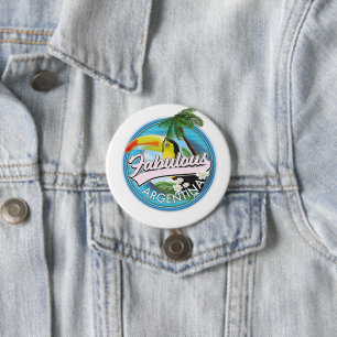 Entdecken Sie das fantastische Argentinien-Logo Button
