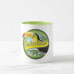 Entdecken Sie das fantastische Brasilien-Logo Tasse